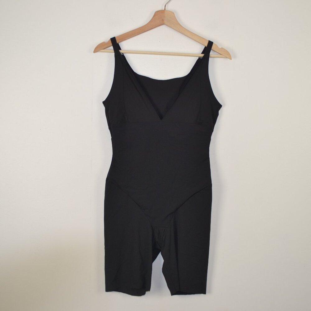 Maiden Form Thigh Length Bodywear Lightweight Women XL Bodyshaper V Neck Stretct